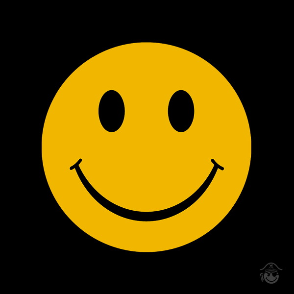 Dibujo Gorra Smile Rejilla 5 paneles Negra