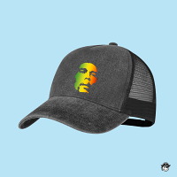 Gorra Bob Marley Rejilla 5 paneles Negra