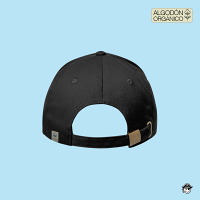 Gorra High Voltage Algodón Orgánico Negra Trasera