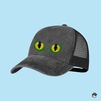 Gorra Ojos Brasil Rejilla 5 paneles Negra