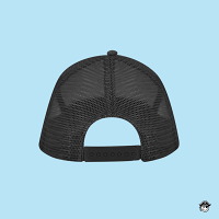 Gorra Diablillo 5 paneles Negra Trasera