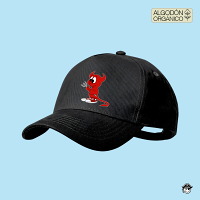 Gorra Diablillo Algodón Orgánico Negra